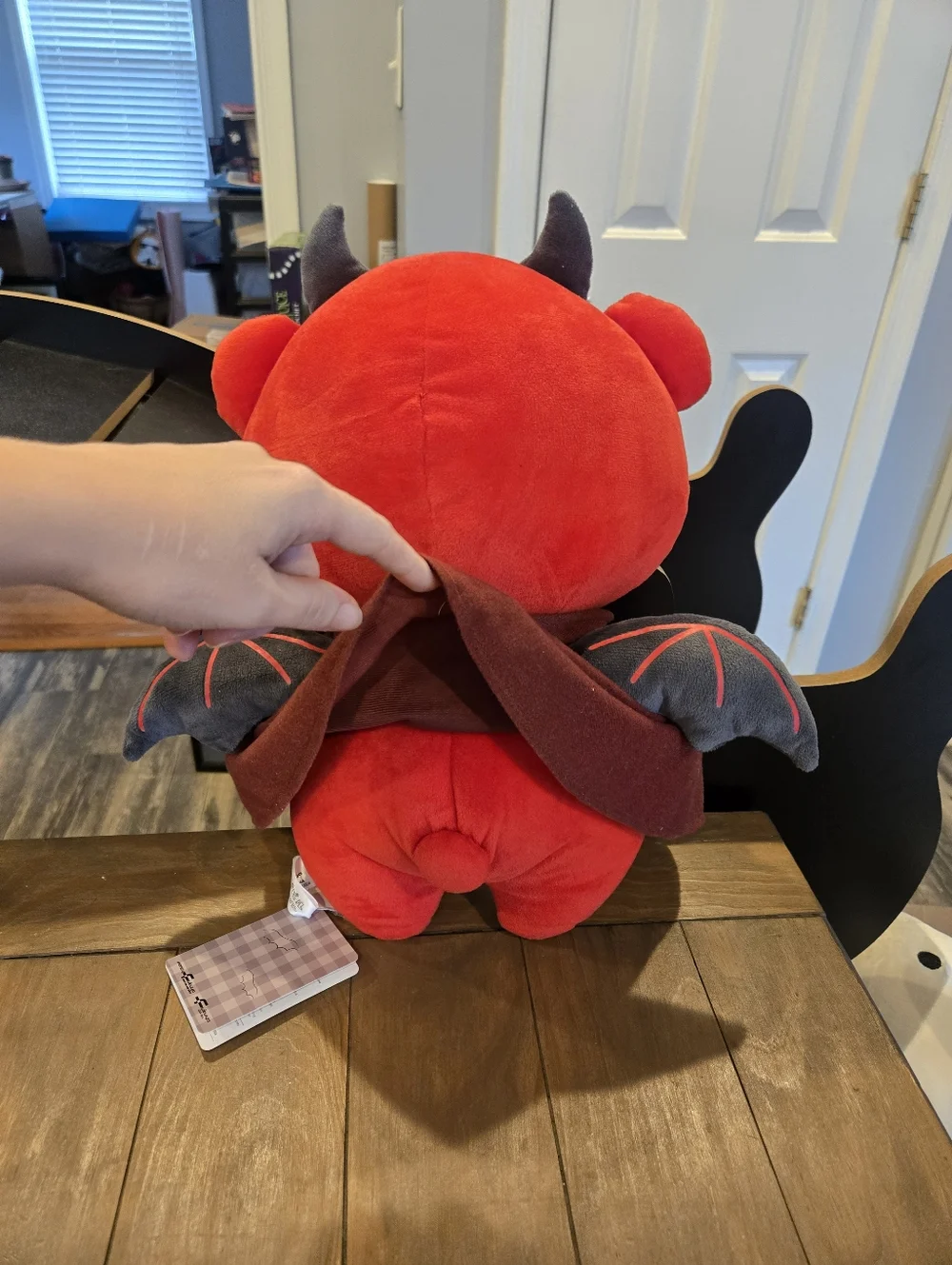 Kawaii Red Plush Devil Teddy Bear Stuffed Animal New